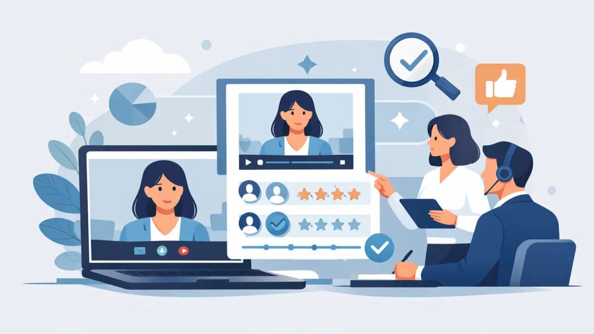 فحص المقابلات المرئية بموثوقية تصمد أمام التدقيق والتقييم